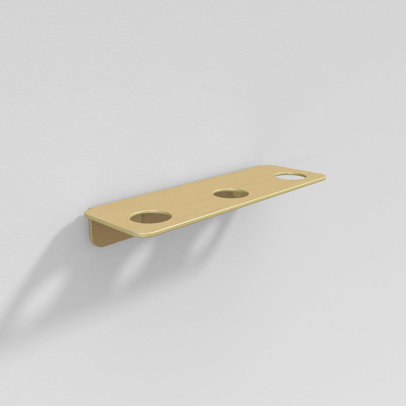Bottle Hanger X3 - Sæbeholder - Brushed Gold - aloop design studio